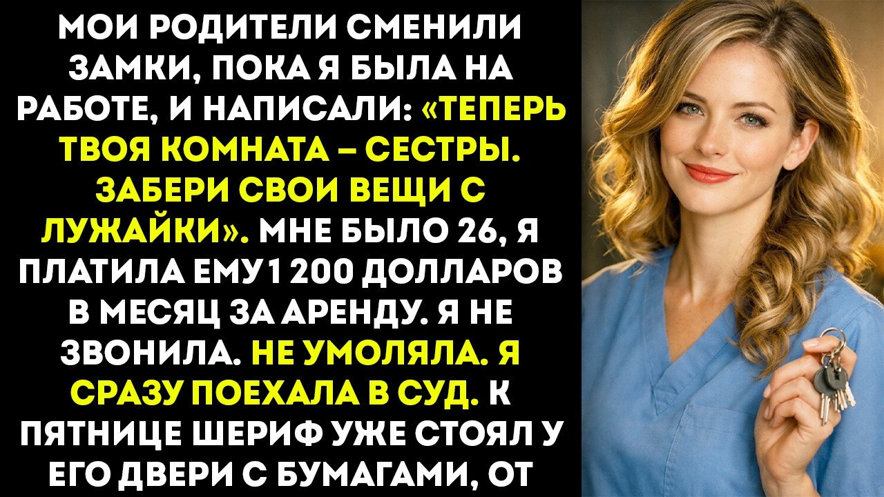 Мои родители сменили замки, пока я была на работе — документы от шерифа привели их в ужас
