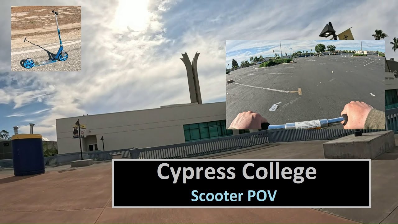 Cypress College Saturday POV Scooter Vlog