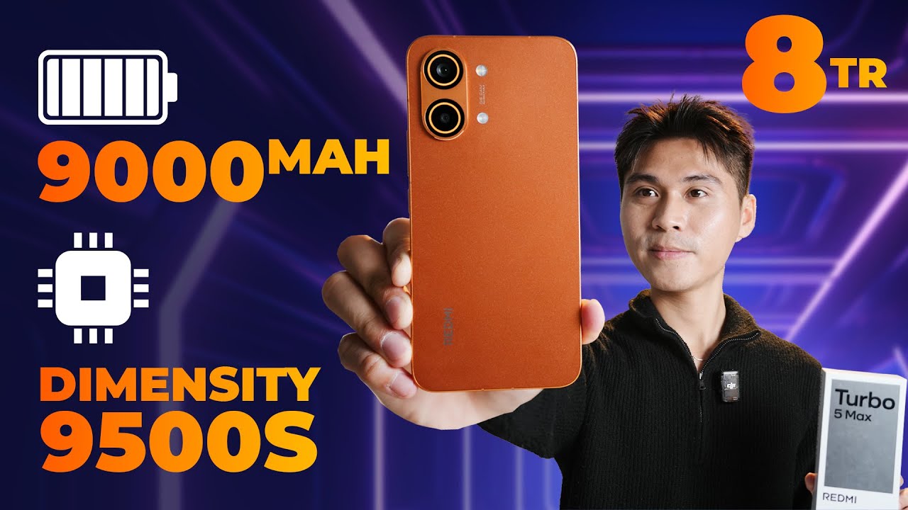 Đánh giá nhanh REDMI Turbo 5 Max: Trang bị Dimensity 9500s nhưng YẾU??? Pin 9000mAh, sạc 100W