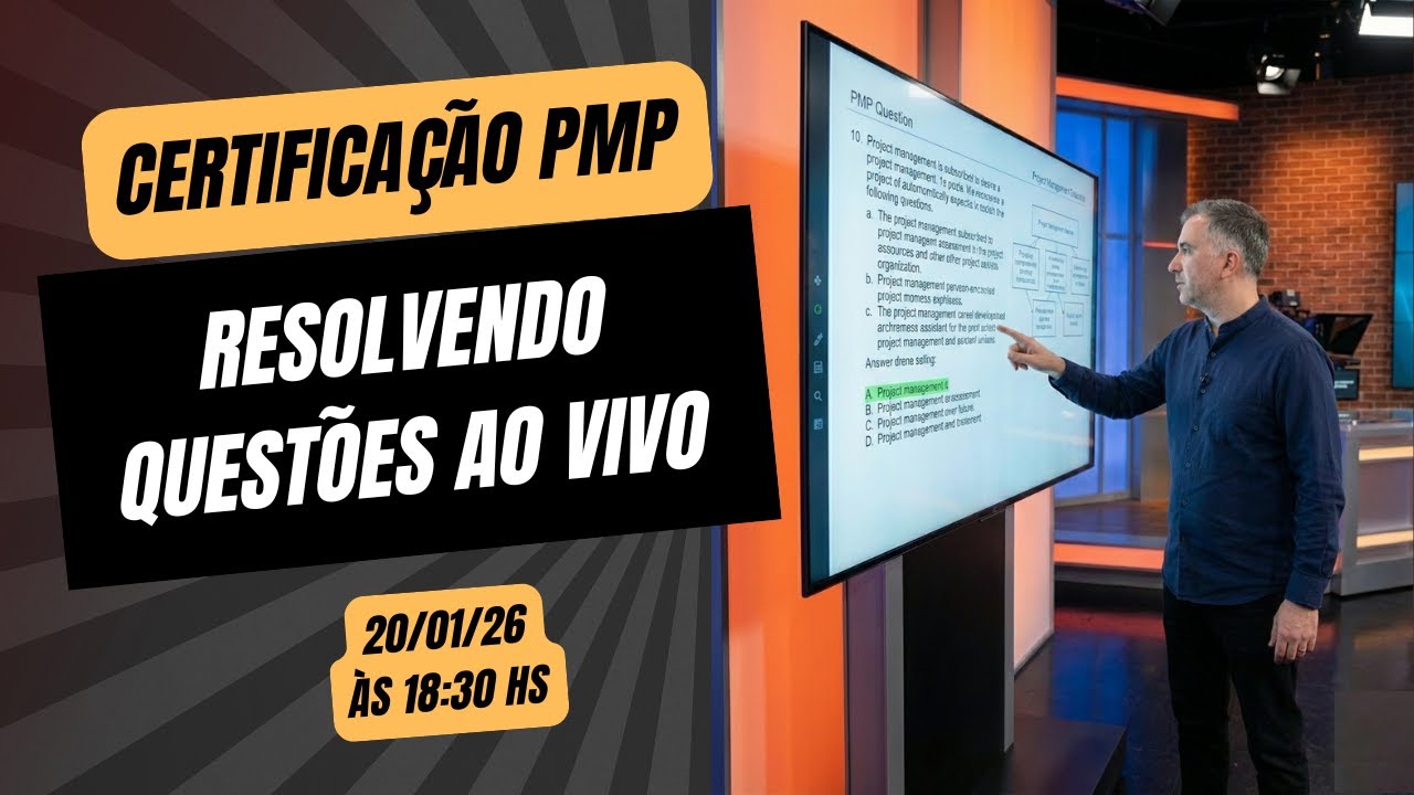 (AO VIVO) Resolvendo questões da Certificação PMP - 20/01/26