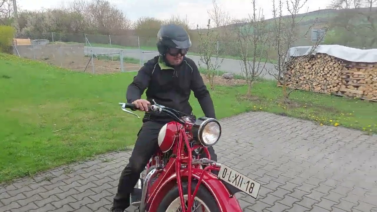 Jawa 500 Ohv rumpal v akci