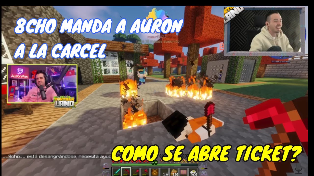 8CHO MANDA A AURON, A LA CARCEL😂 "FOCUS NO SE QUEDO ATRAS Y SIGUIO LA TRAMA"🤣