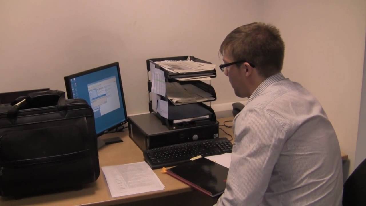 In the office