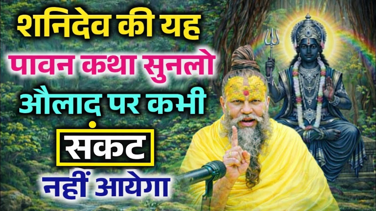शनिदेव की पावन कथा | सुनते ही संकट समाप्त और संतान सुख प्राप्त | Premanand maharaj 