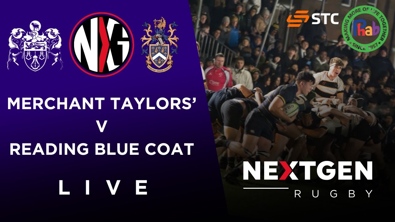 LIVE RUGBY: MERCHANT TAYLORS' vs READING BLUE COAT | SCHOOLS RUGBY