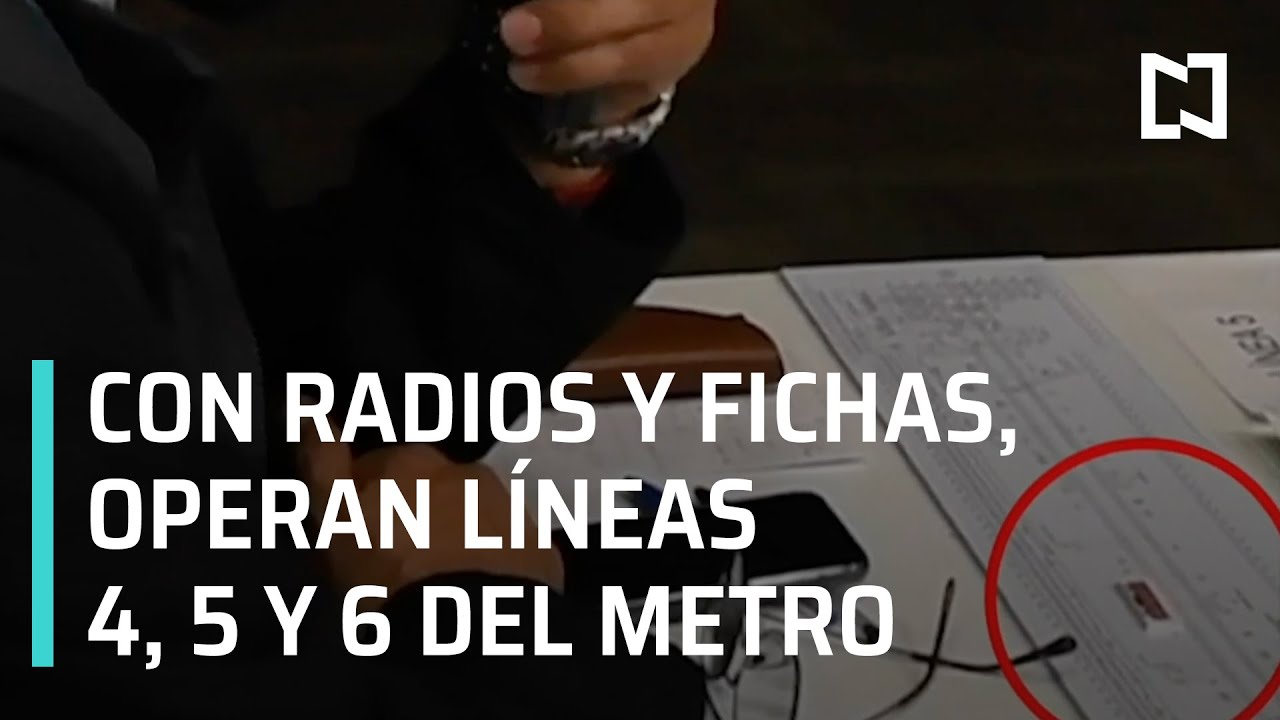 Incendio en el Metro CDMX | Con radios operan líneas 4, 5 y 6 del Metro - En Punto