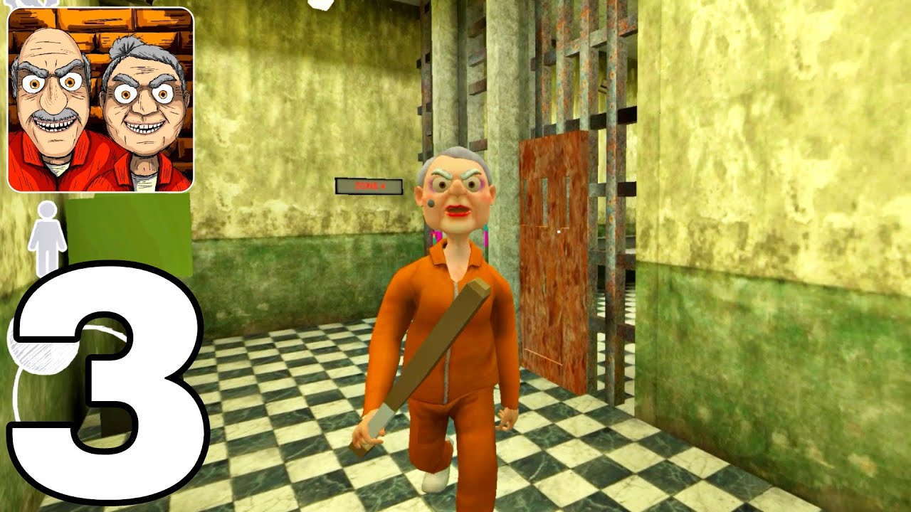 Grandpa and Granny 3 Death Hospital | Elevator Escape | GamePlay Walkthrough Part 3 ( iOS Android )
