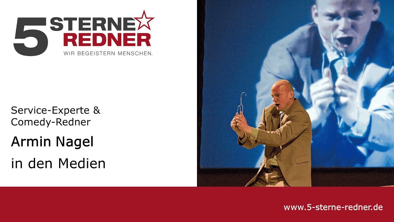 Comedy Redner und TV Experte Armin Nagel in den Medien