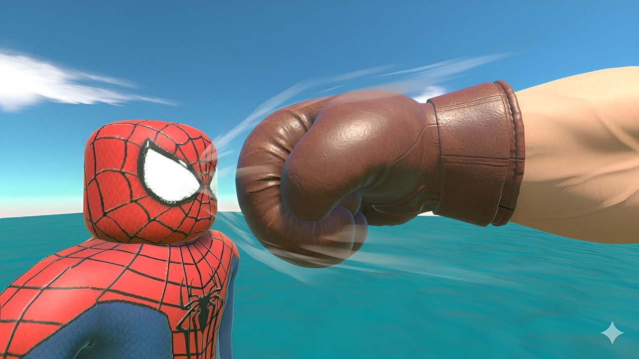 Don’t Get Punched by the Boxing Glove Trap to Reach The Flag – Animal Revolt Battle Simulator