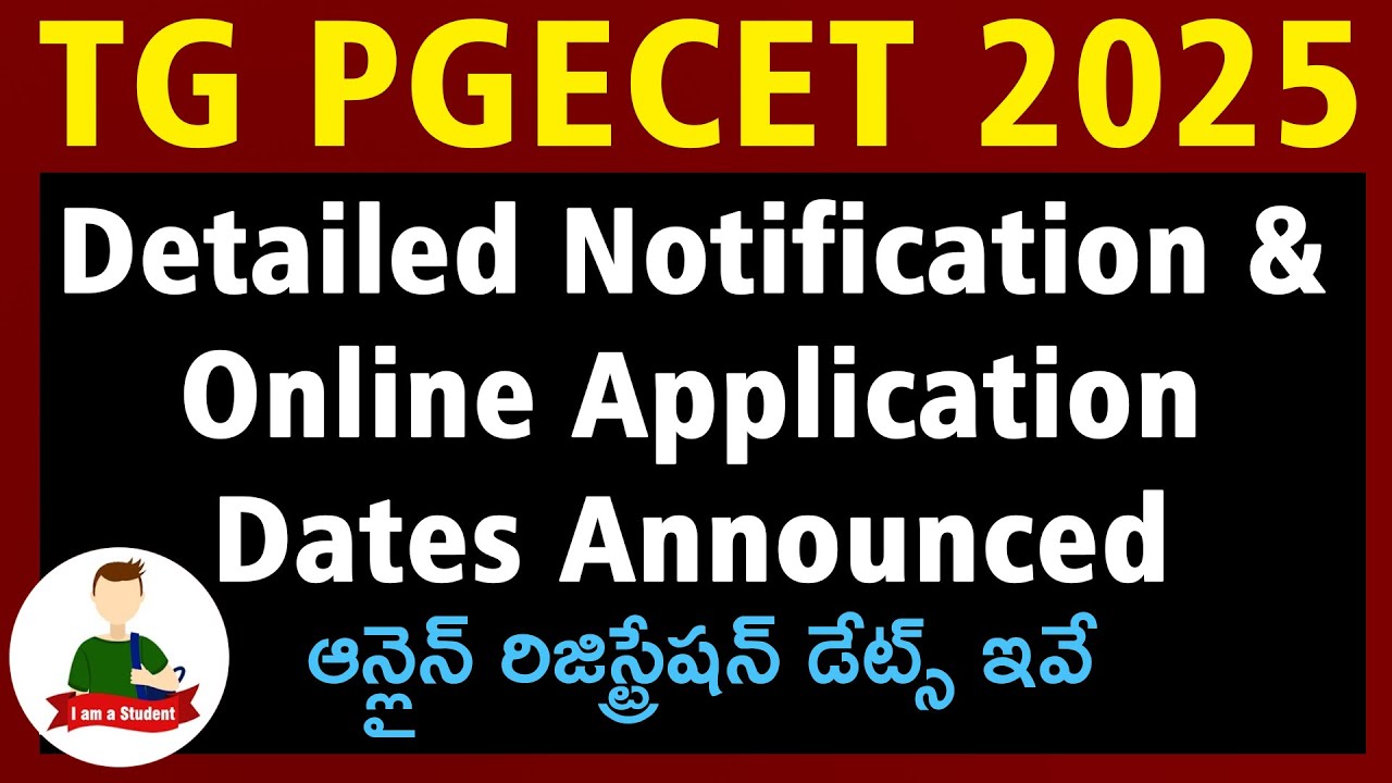 TGPGECET 2025 Notification & Online Application Dates Released -  ఆన్లైన్ రిజిస్ట్రేషన్ డేట్స్
