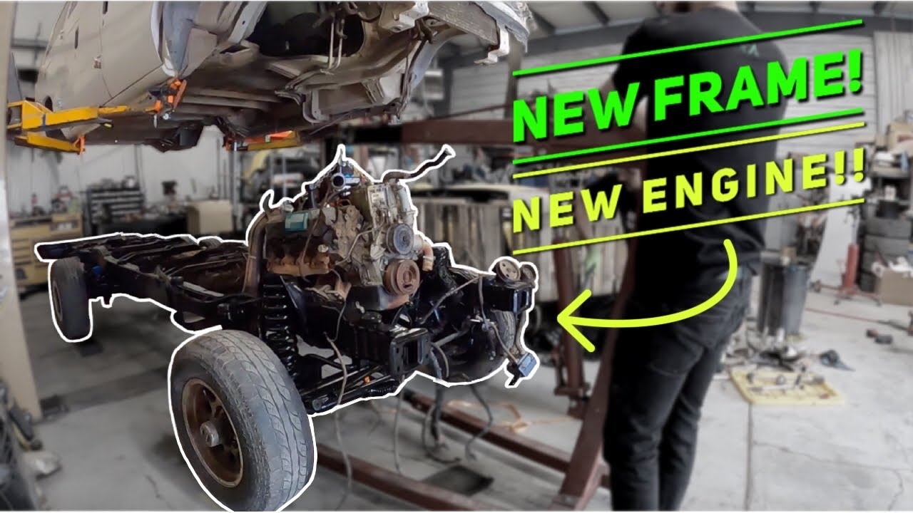 7.3 Diesel 4x4 E350 Van Restoration ( Painted Frame / First Start! )