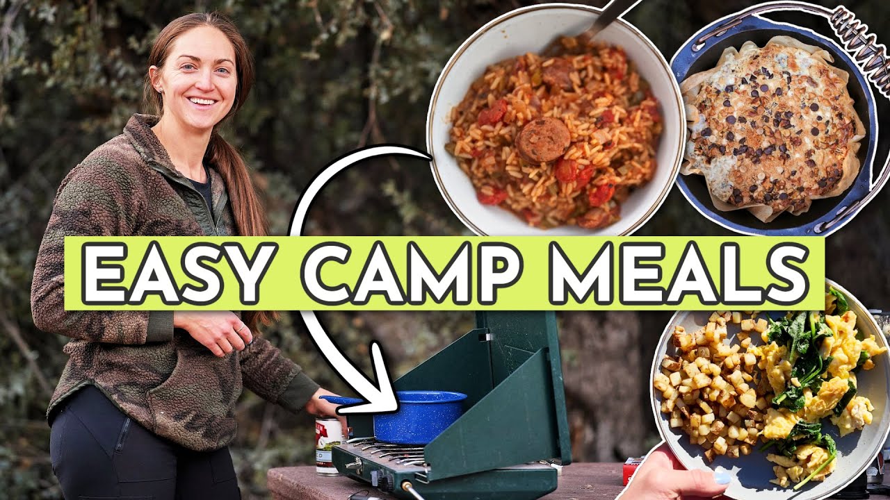 What I Eat in a Day CAMPING *the camping meals I never get tired of*
