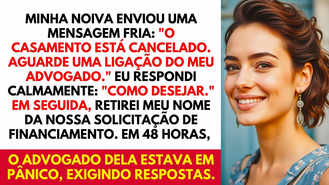 Minha noiva enviou uma mensagem fria: 