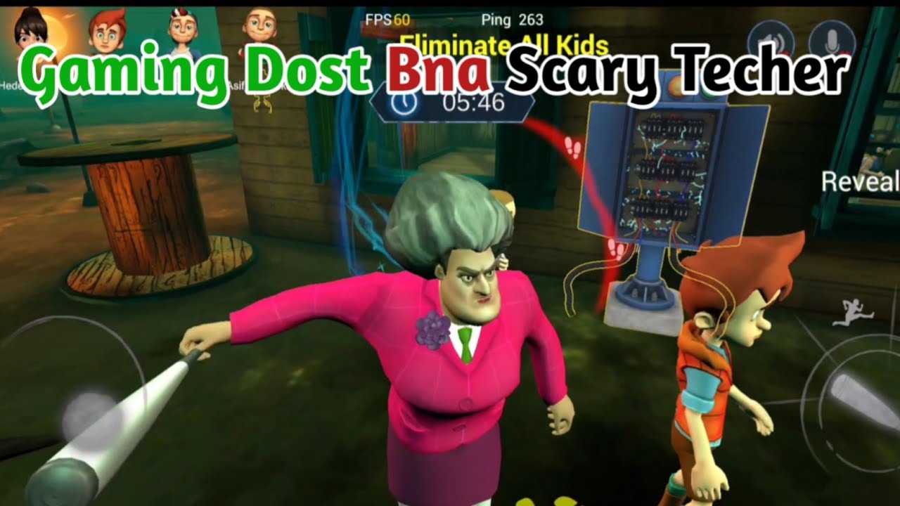 Gaming Dost Bna Scary Techer | Funny Game | Sare Bache Pakde Gaye !