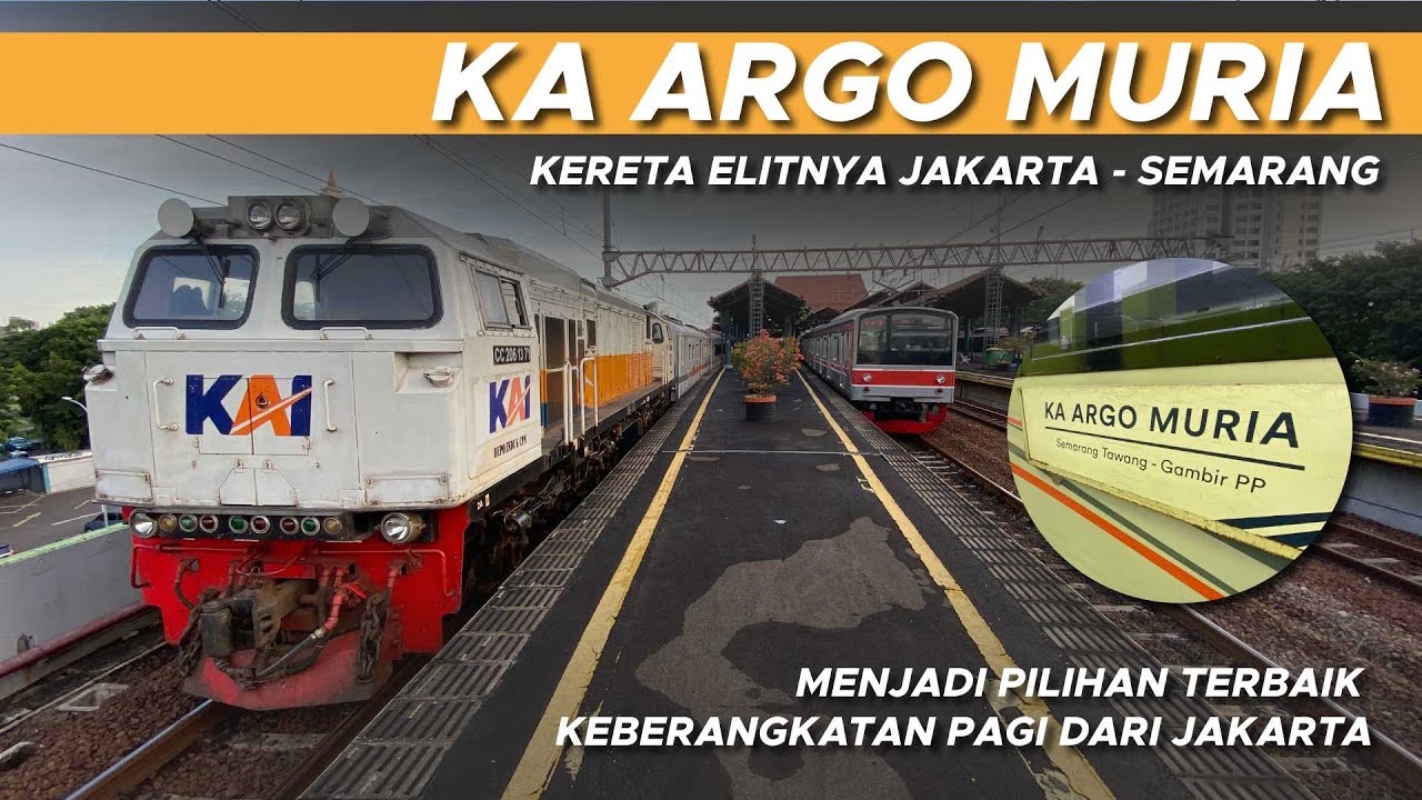 JAKARTA SEMARANG JADI SOLUSI TERBAIK | NAIK KERETA API ARGO MURIA