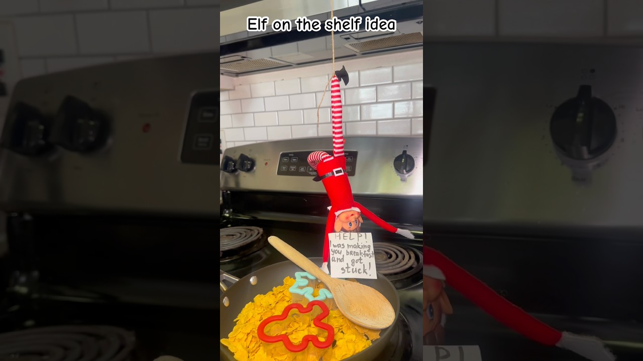 Elf on the shelf easy idea #elfontheshelf #elfontheshelfideas #christmas2025