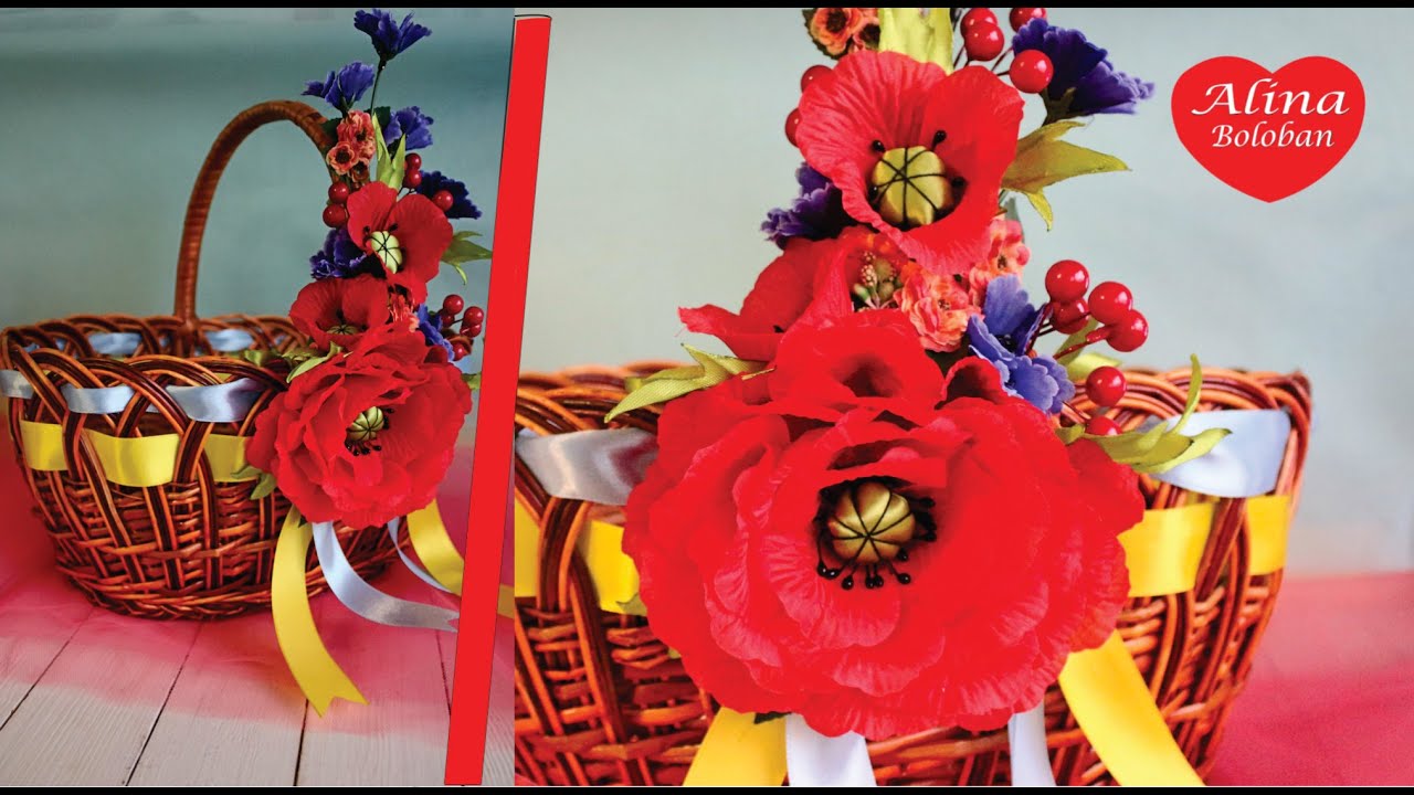 Украшение Пасхальной Корзины . Мастер Класс для Ленивых / Decorated Easter basket. tutoria