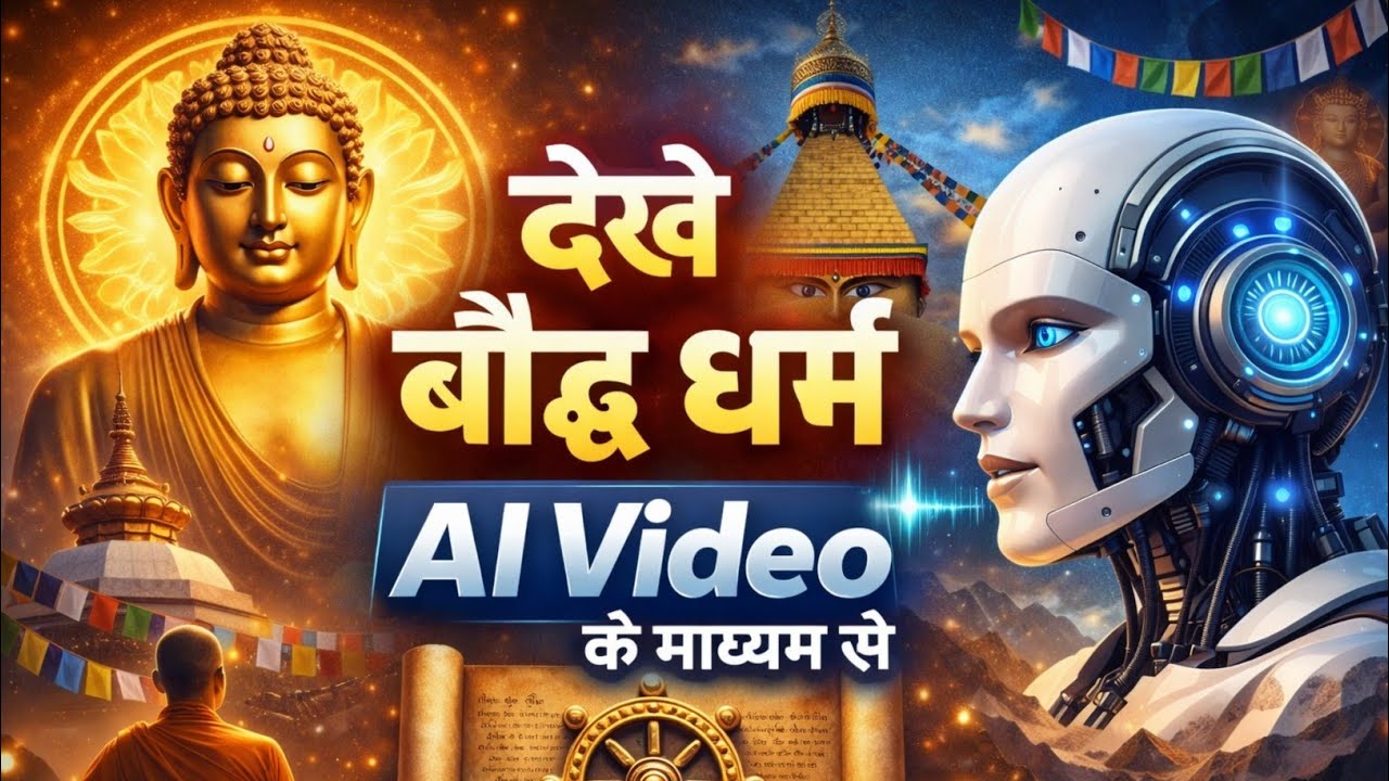 बौद्ध धर्म ❗सिद्धार्थ से बुद्ध तक का सफर ‼️देखे Ai से पूरा video ✅