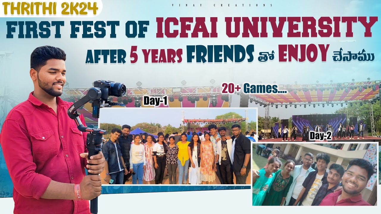 THRITHI 2K24 🤙| ICFAI UNIVERSITY ✨full enjoy|collage fest 2k24 |Hyderabad #funny#comedy #festival