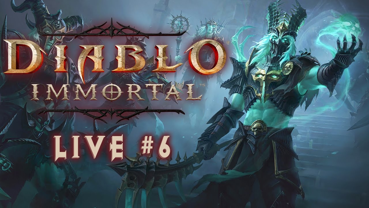 Diablo Immortal - Live Stream #6 - Hell II grind - Level 31 Paragon Necromancer