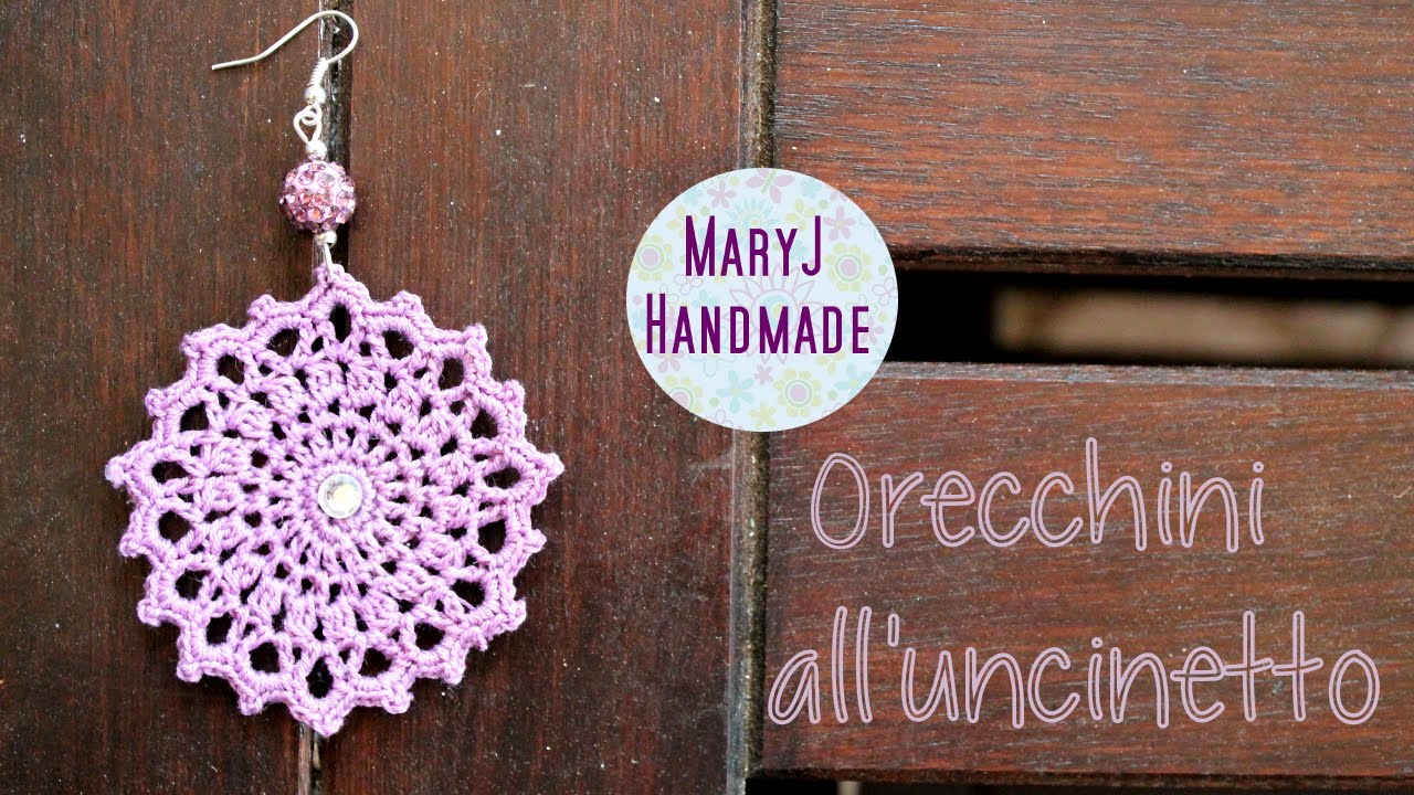 Tutorial orecchini all'uncinetto | Deep Purple