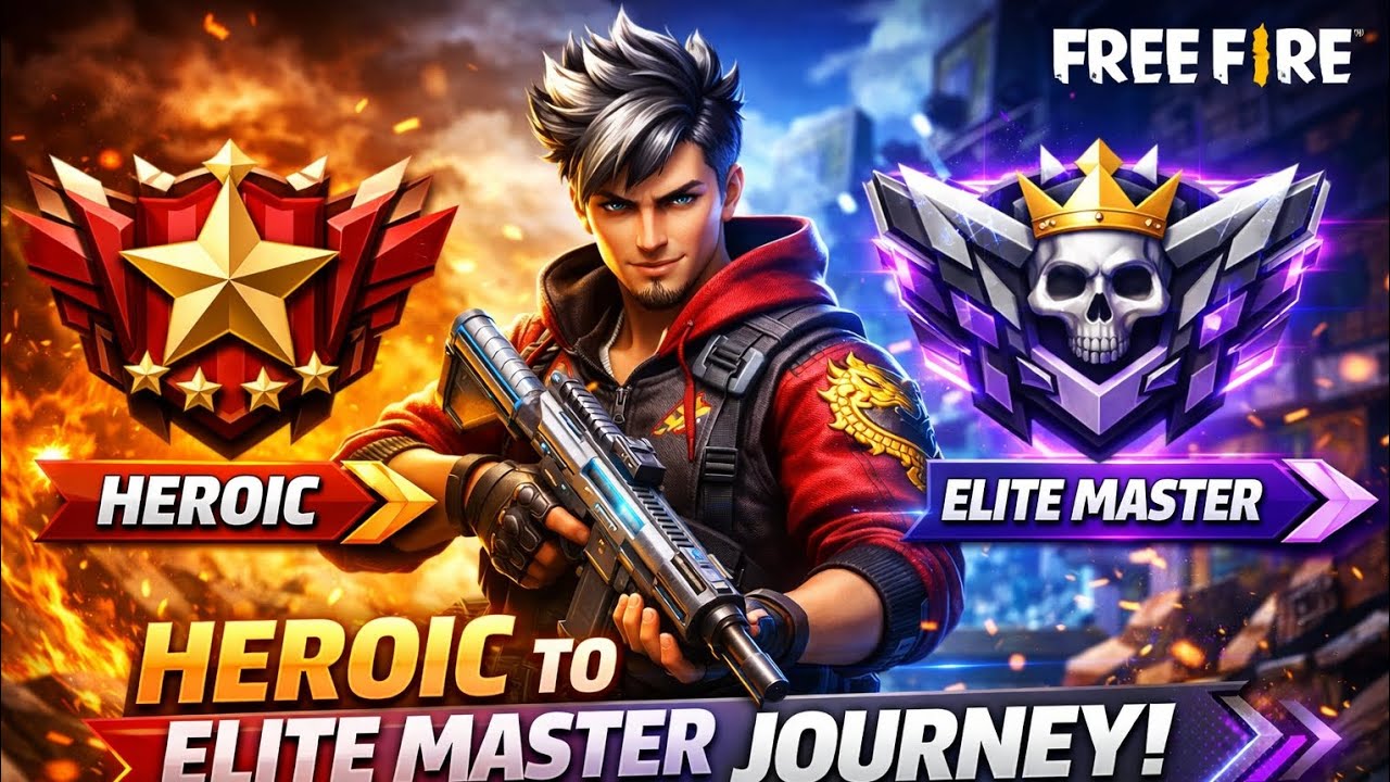 Playing Free fire for heroic to elite master journey #gaming #procreate #famous 