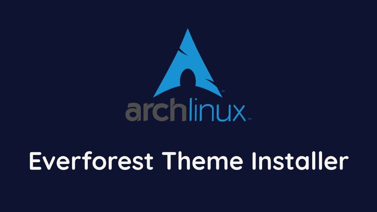 Arch Ricing in 1 Minute! (Everforest Theme Installer)