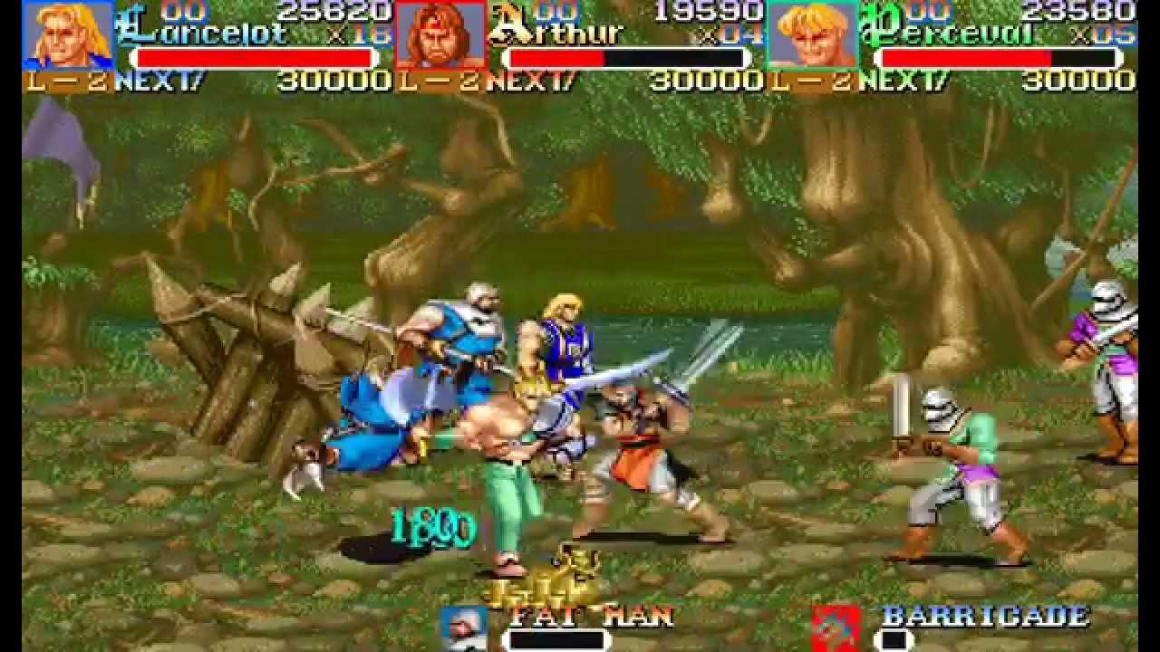 Knights of the Round arcade 3 player Netplay 60fps