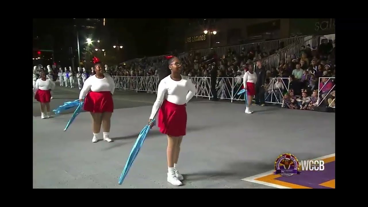Greene Central Marching Rams at the 2025 Novant Thanksgiving Eve Parade