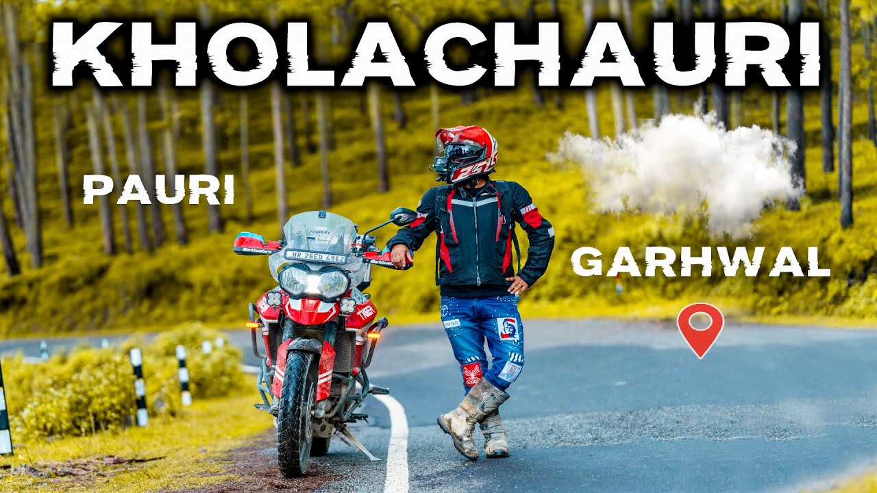 HEAVEN ON EARTH 🌎 KHOLACHAURI | PAURI Garhwal 🏍️ Meraki Huts | Uttarakhand | Ep-11