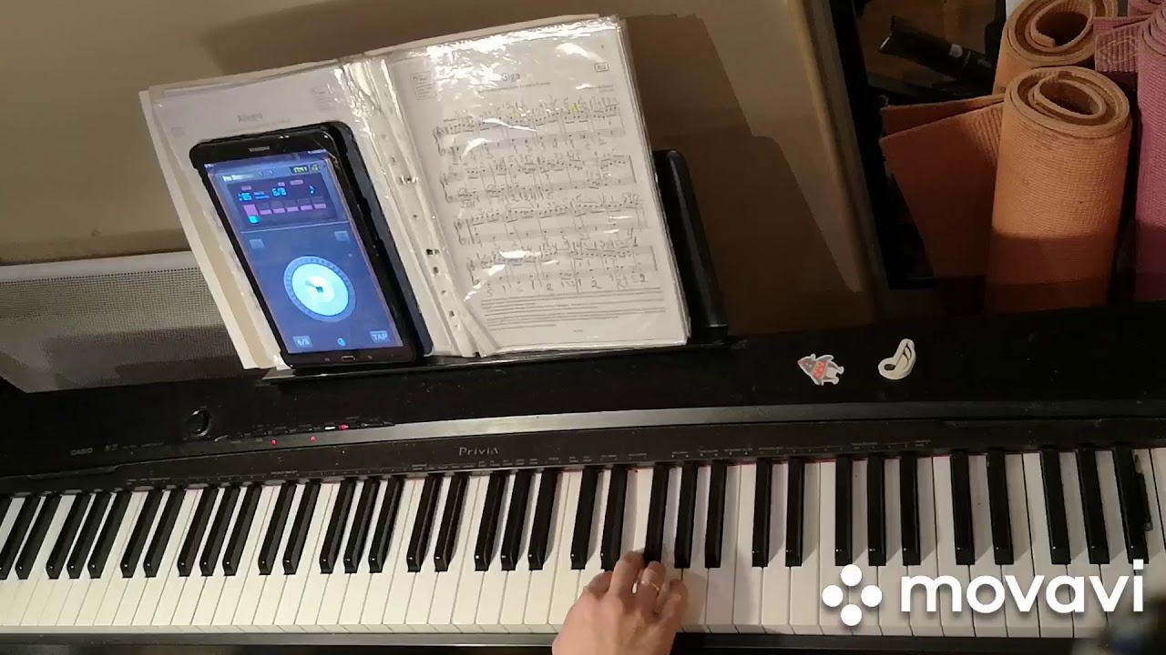 Carlos de Saixas - Giga (right hand with metronome)