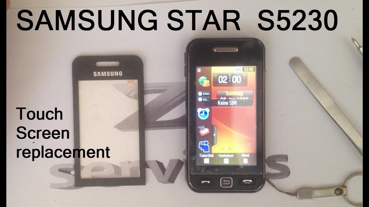 Samsung Star / S5230, How to Change Digitizer / Touch Screen
