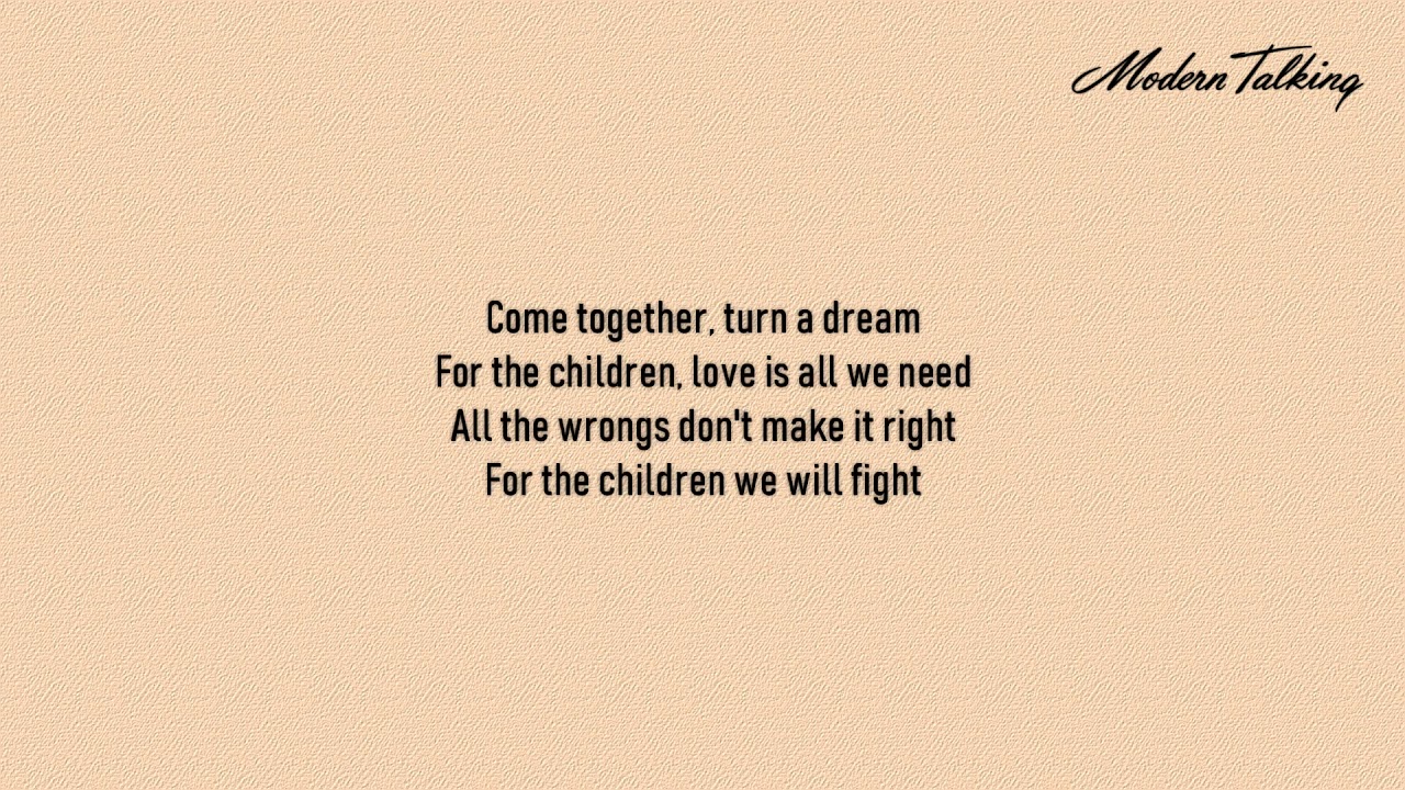 Modern Talking Give Me Peace On Earth