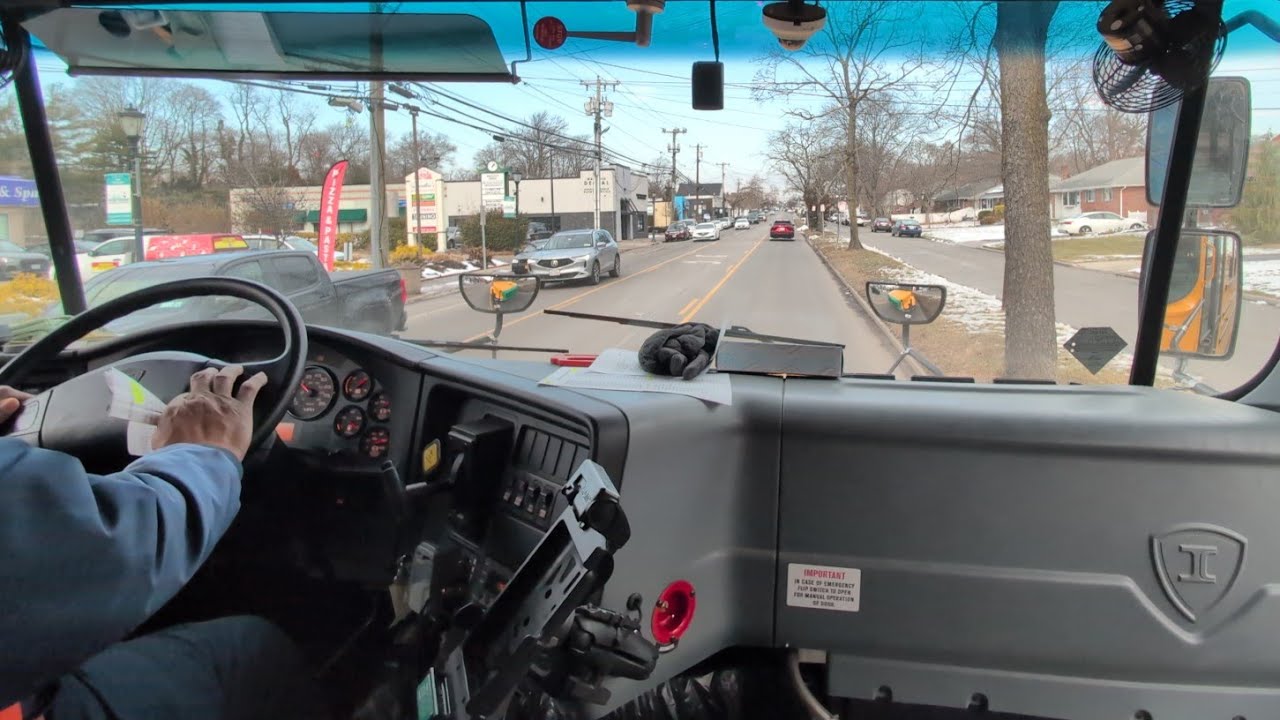 2023 IC CE PROPANE School Bus Ride Along for Midterm with air doors 