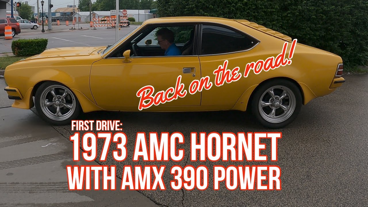 First Drive of our 1973 AMC Hornet Since Full Rebuild!