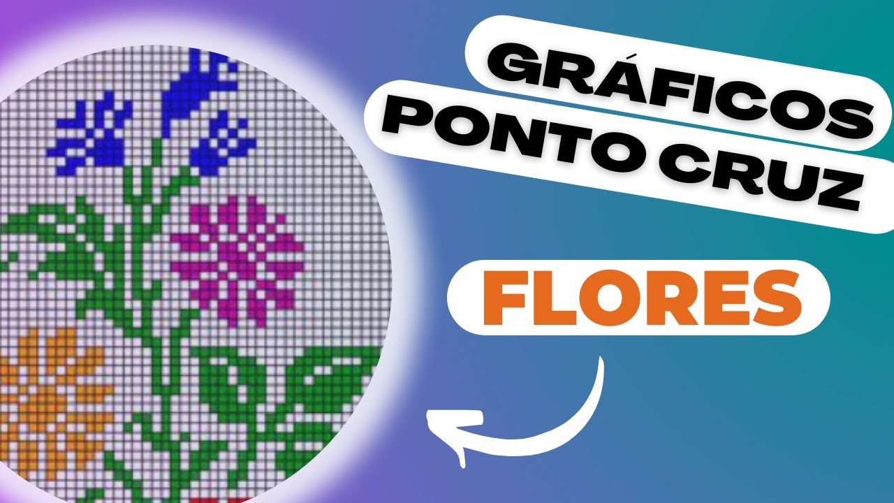 GRAFICOS PONTO CRUZ FLORES