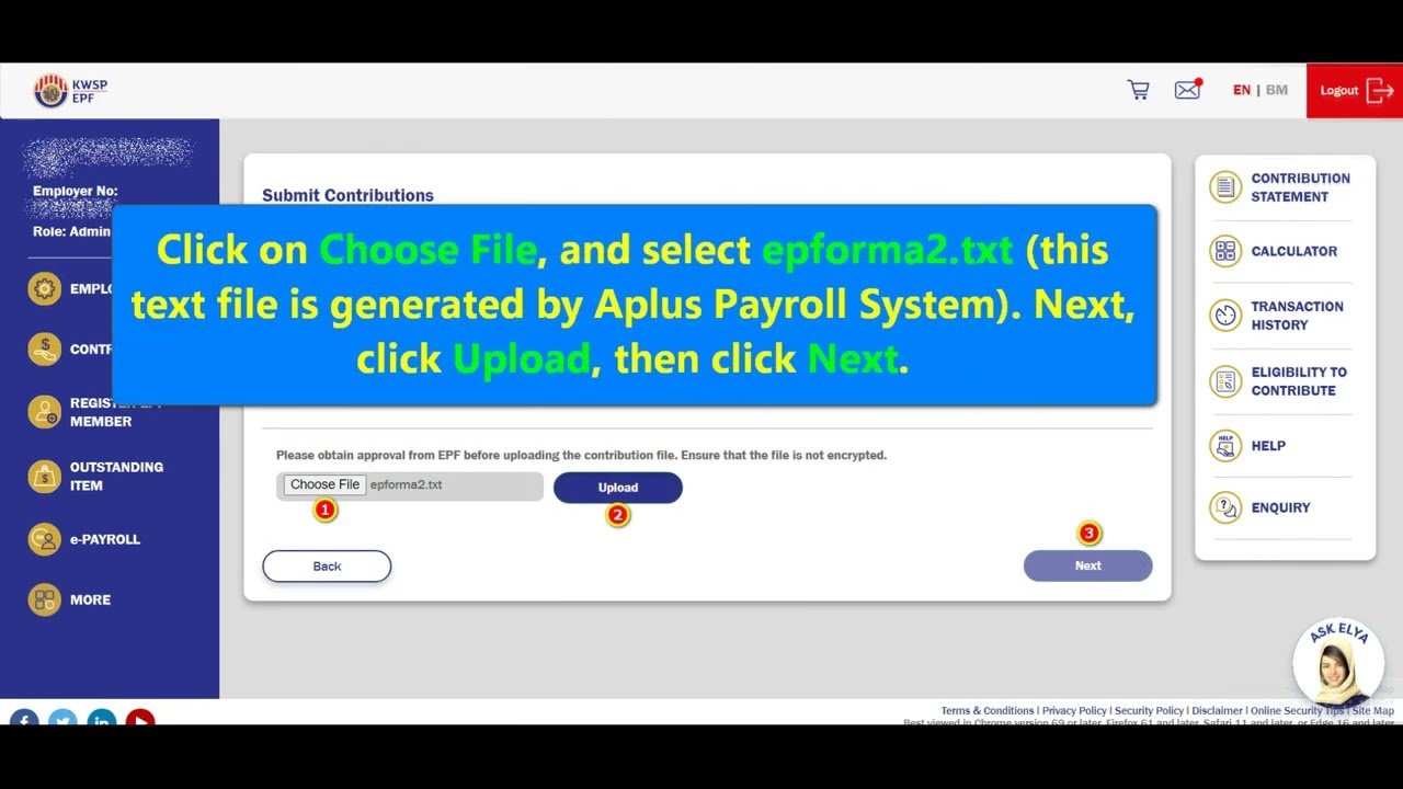 Aplus Software - Submit EPF