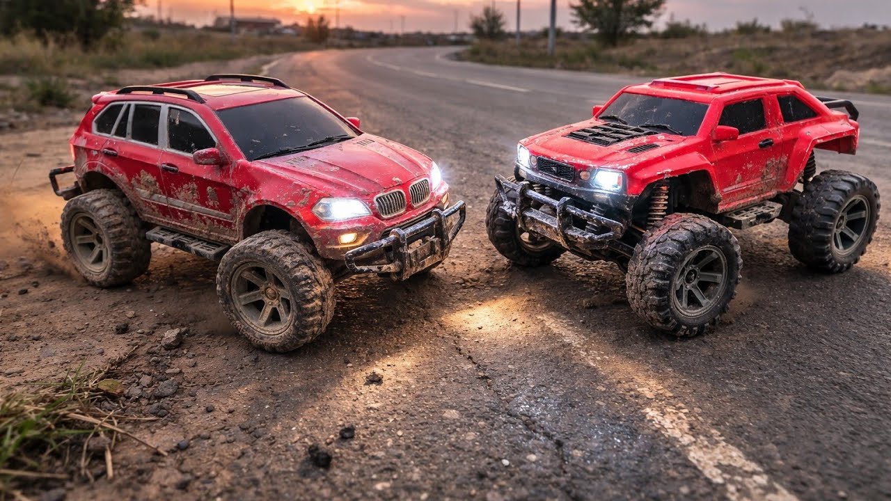 Red Jeep adventure and dangerous twists