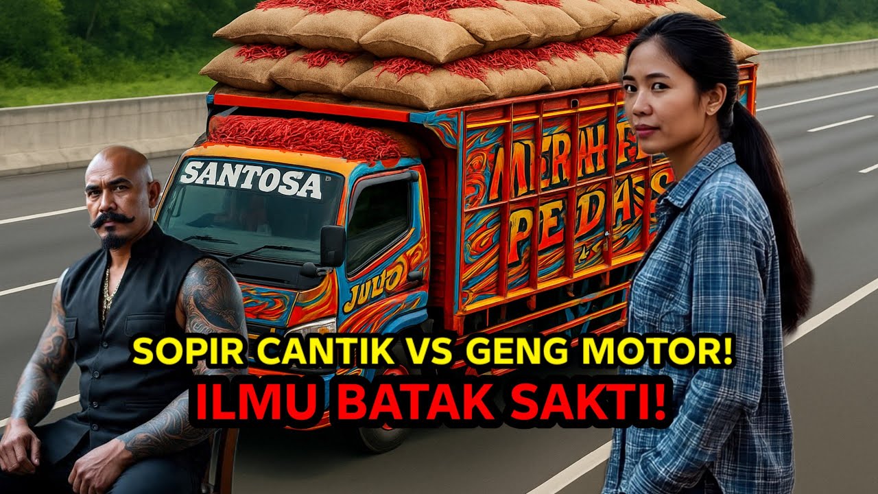SOPIR TRUK CANTIK VS GENG MOTOR! ILMU SAKTI BATAK MENGEJUTKAN SEMUA! 