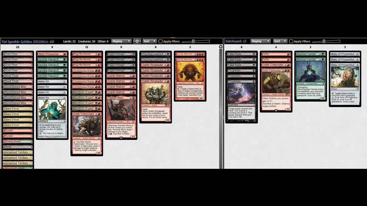 Goblins vs Shardless Agent - Modern Magic