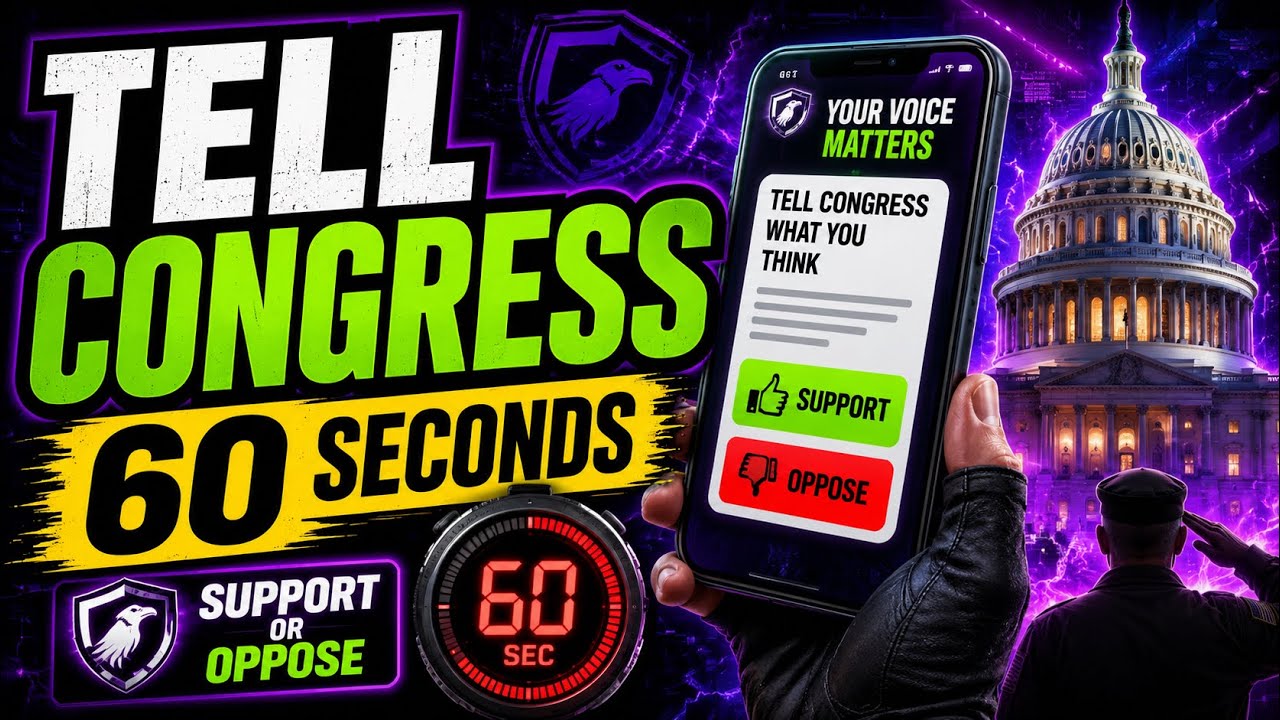 Give Congress a piece of your mind in 60 seconds