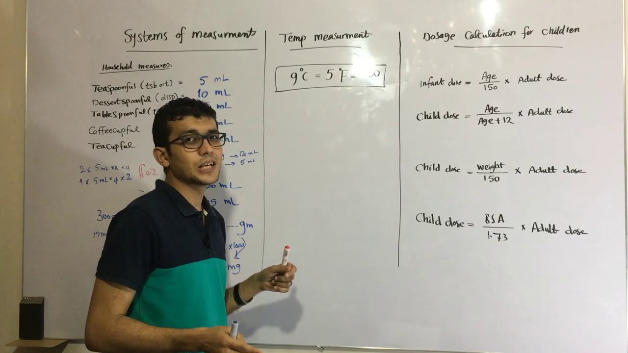 household measure + temperature + child dose
