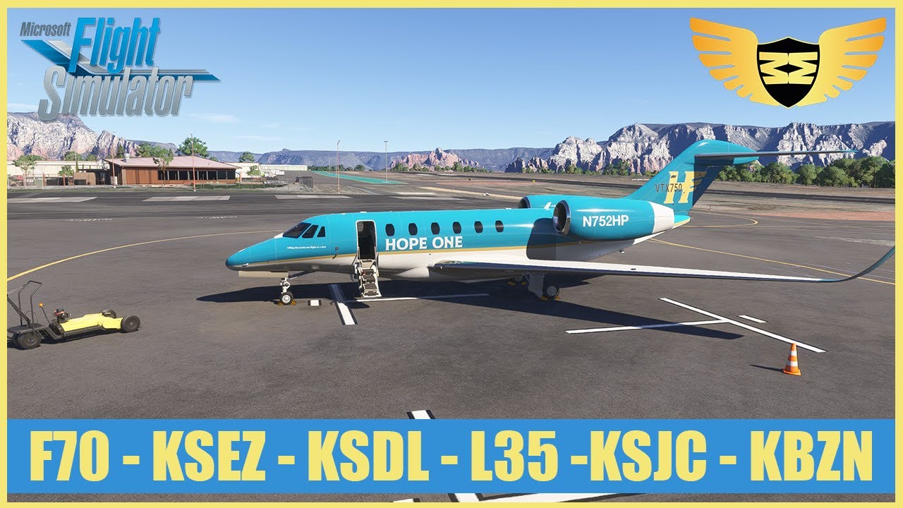 MSFS 24 | *NEW* City update California Biz Jet OPS Citation 750 California - Arizona - Montana