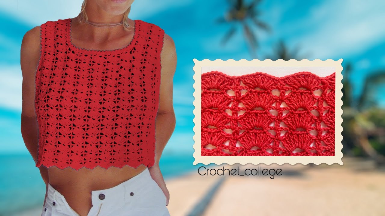 How to Crochet a Beautiful Summer Top pattern – Step by Step Tutorial🧶DIY Handmade Fashion