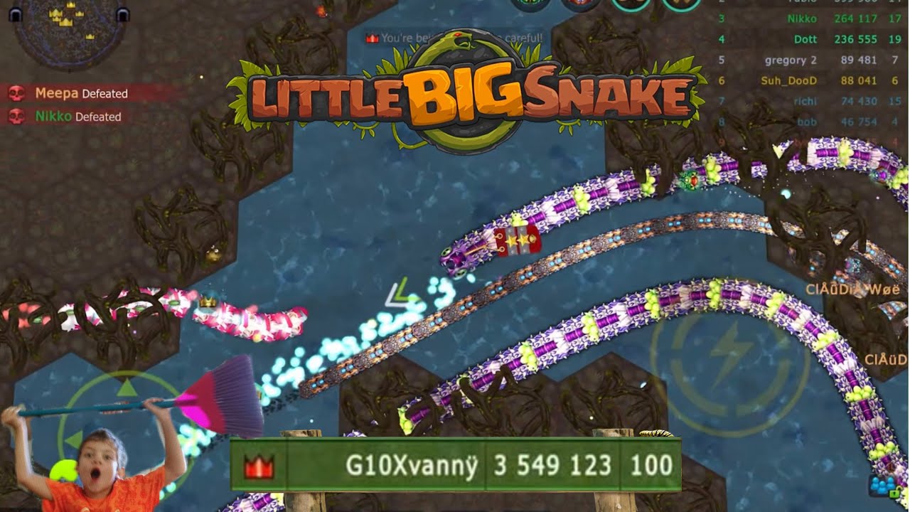 LittleBigSnake 3,000,000 score gameplay +75,000,000 rating