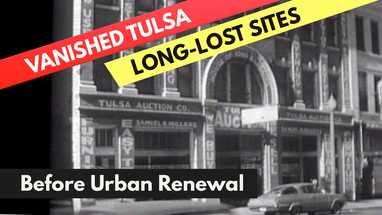 RARE FILM OF 1ST AND MAIN TULSA OK - Now-Vanished Buildings like Lyric Theater and Dick Bardon's
