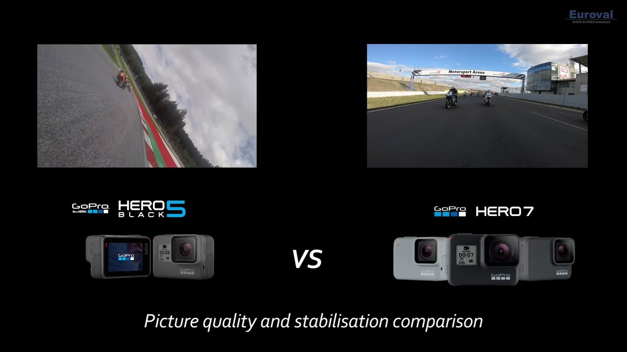 GoPro HERO5 Black vs. GoPro HERO7 Black On-board