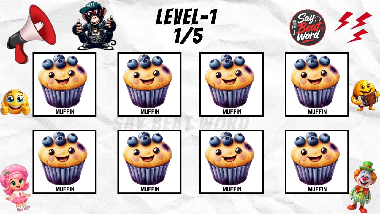 Say The Word On Beat Challenge | PART 17 | Level 1 - 5 | Level Easy to Insane