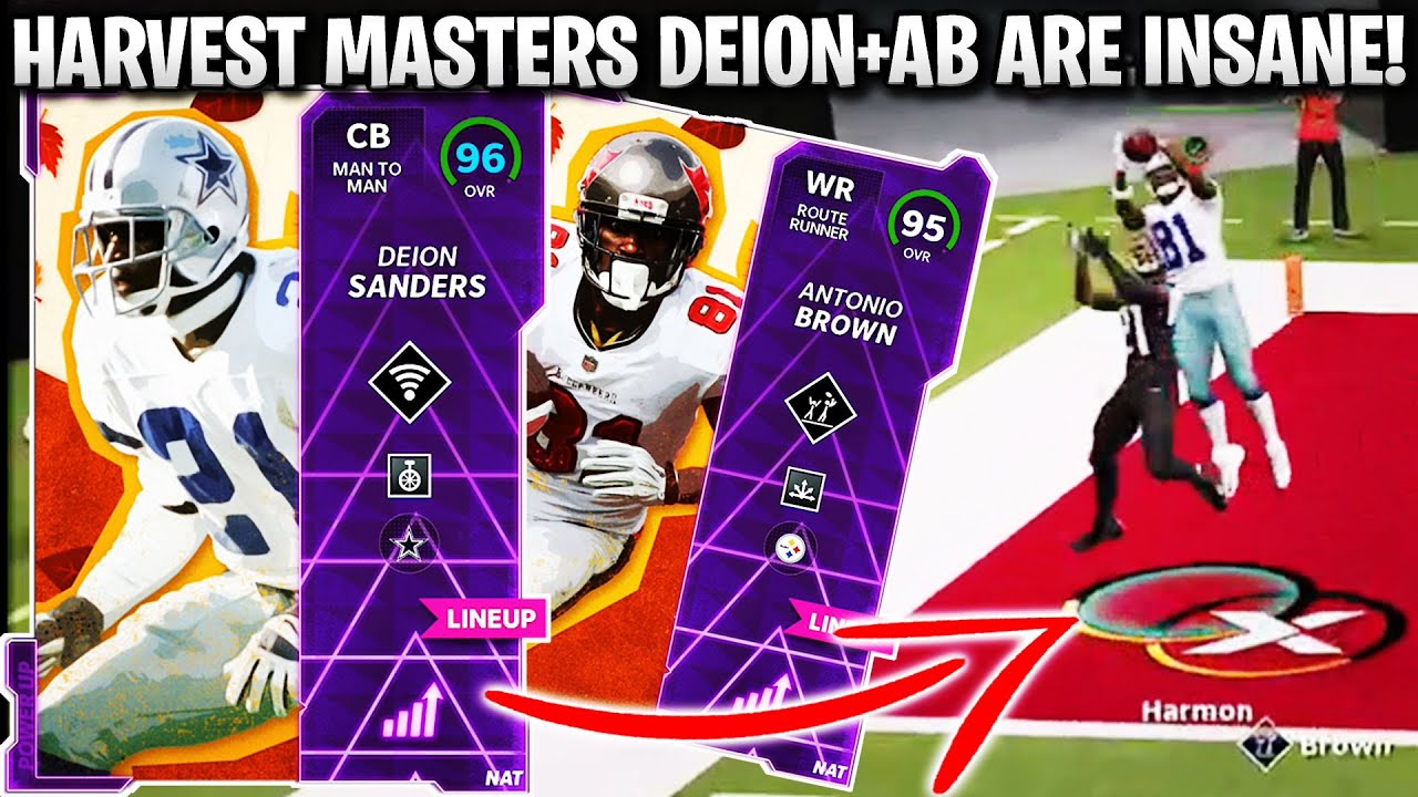 HARVEST MASTERS DEION AND ANTONIO BROWN ARE INSANE! HARVEST DEION AND AB GAMEPLAY! | MADDEN 22