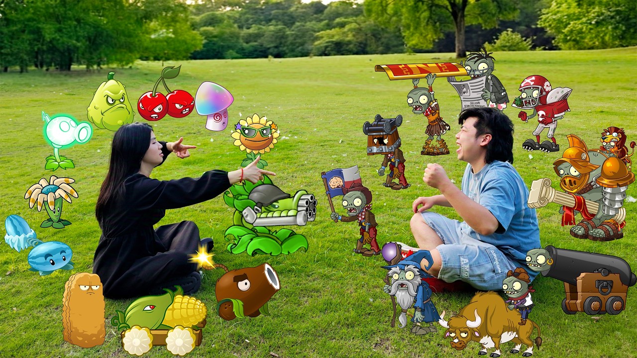 PLANTS VS ZOMBIES:THE ULTIMATE SHOWDOWN WITH SUPER ZOMBIES.